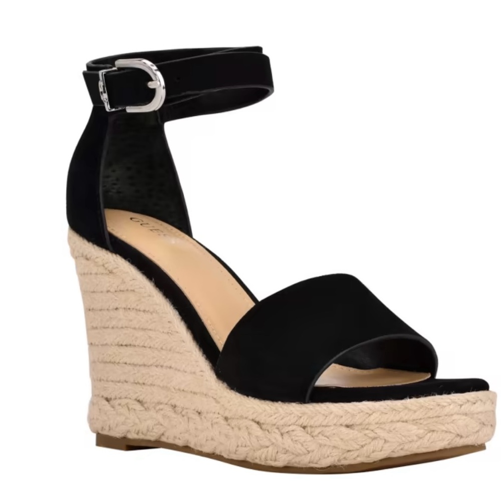 Guess Suede Espadrille Wedges size and 8.5